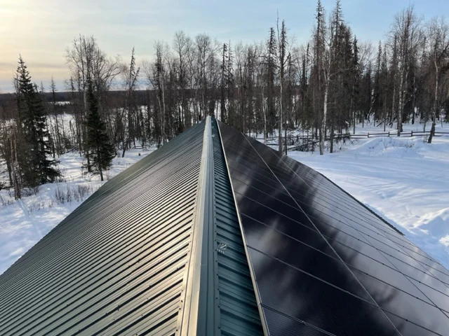 Solar panel instal on roof